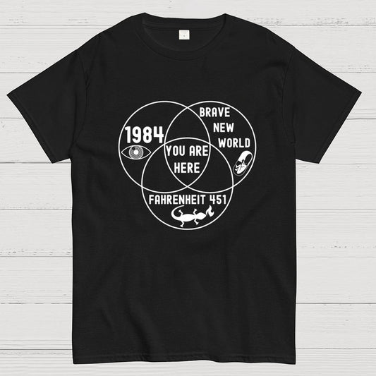 Funny Dystopian Venn Diagram Geek T-Shirt