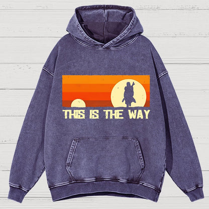 This Is The Way Vintage Distressed Hoodie