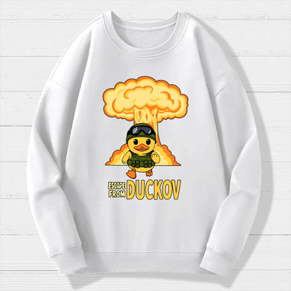 Escape From Quackville Geek Cotton Sweatshirt