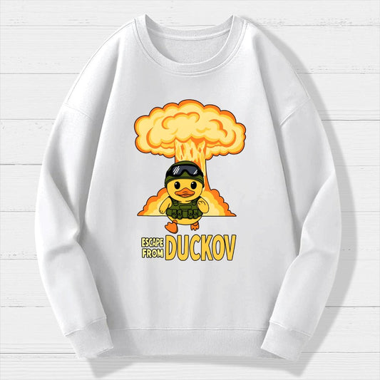 Escape From Quackville Geek Cotton Sweatshirt