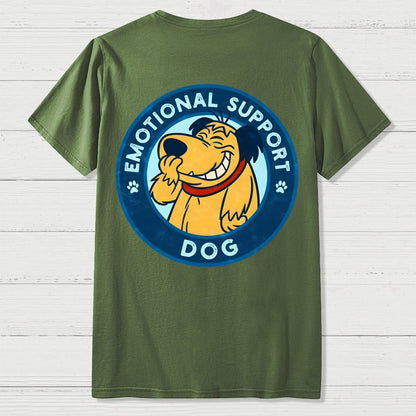 Dog Support Or Not? Back-printed Geek T-shirt