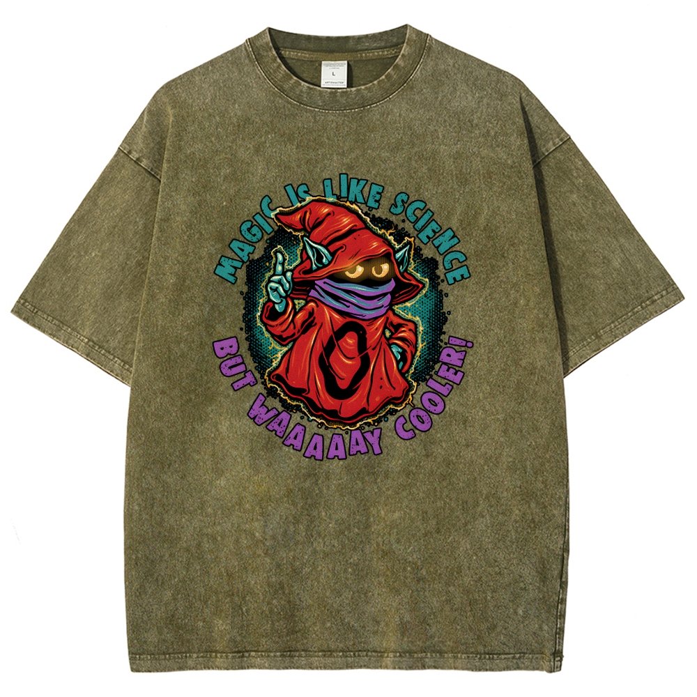 Magic Is Like Science Vintage Distressed T-shirt