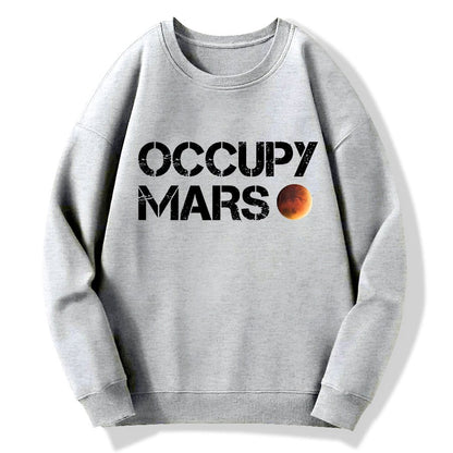 Occupy Mars Geek Cotton Sweatshirt