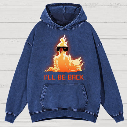 I'll Be Back Vintage Distressed Hoodie