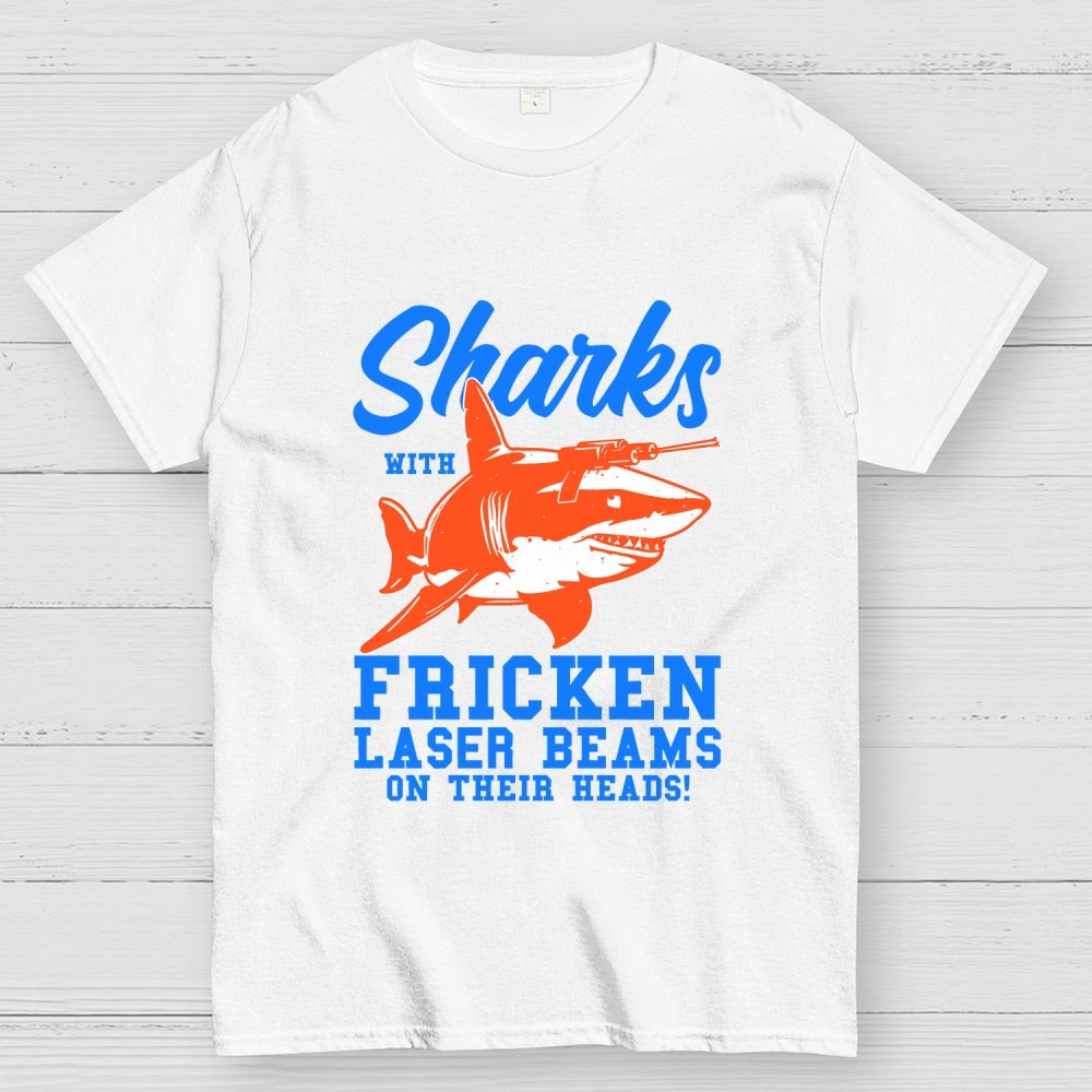 Sharks with Laser beams Geek T-Shirt