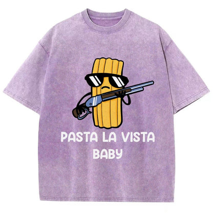 Pasta la Vista Baby Vintage Distressed T-shirt