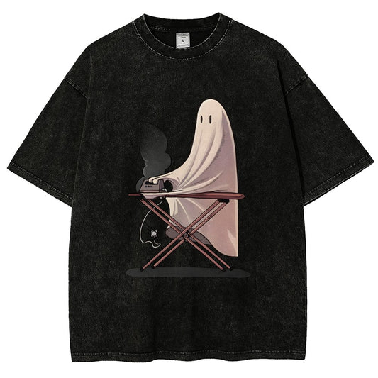 Self-Ironing Vintage Distressed T-shirt