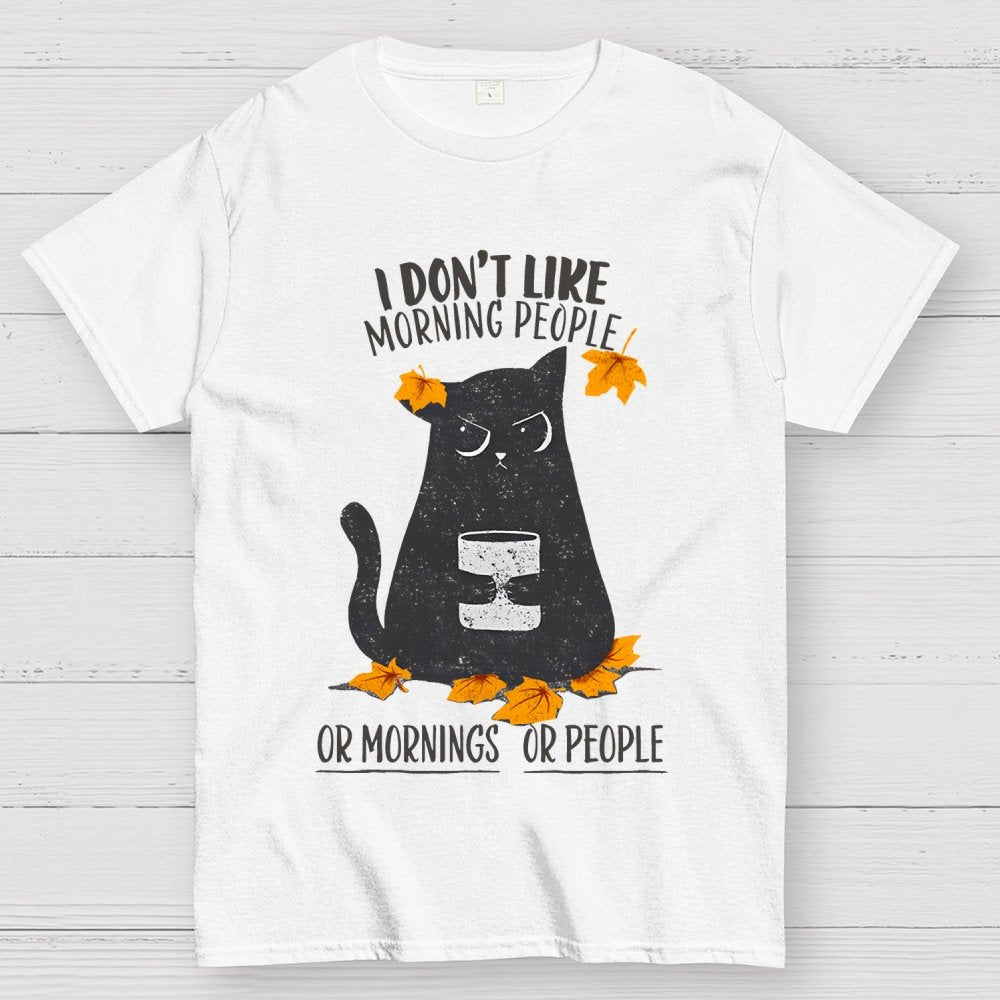 No Mornings No People Geek T-Shirt