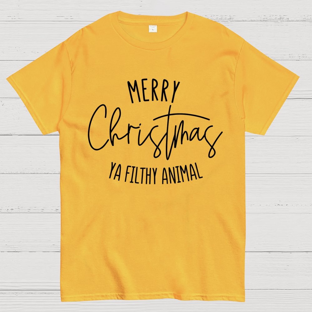 Merry Christmas Ya Filthy Animal Geek T-Shirt