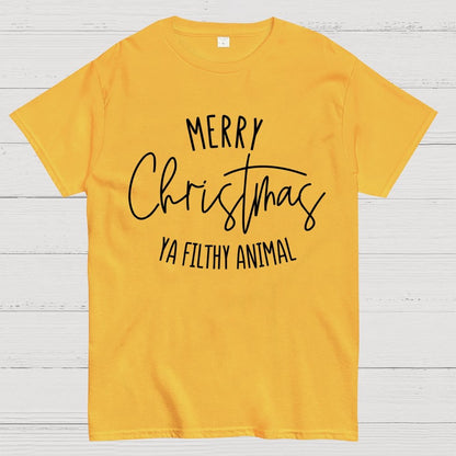 Merry Christmas Ya Filthy Animal Geek T-Shirt