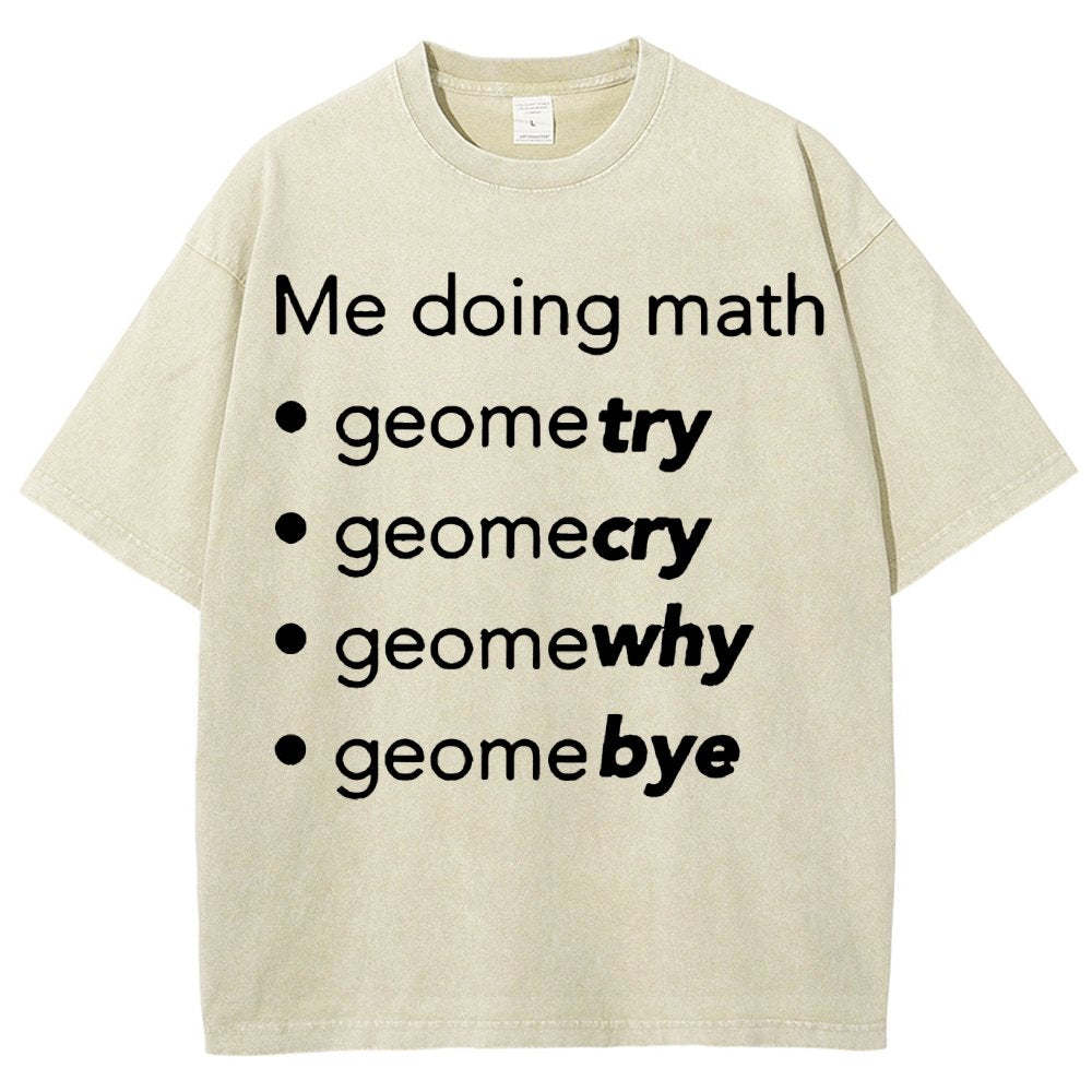 Me Doing Math Vintage Distressed T-shirt