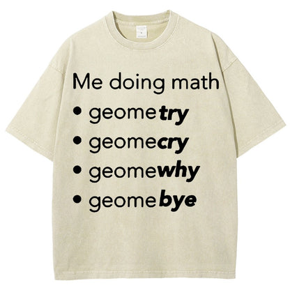 Me Doing Math Vintage Distressed T-shirt