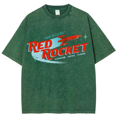 Red Rocket Vintage Distressed T-shirt