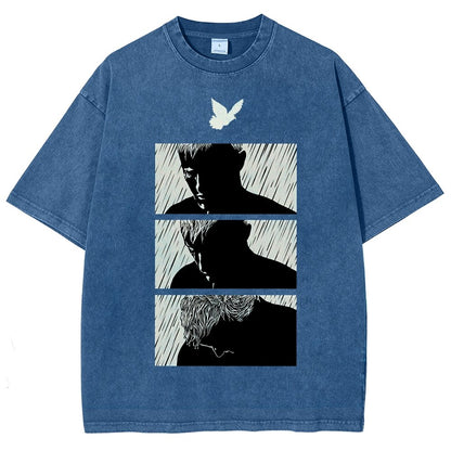 Ending White Vintage Distressed T-shirt
