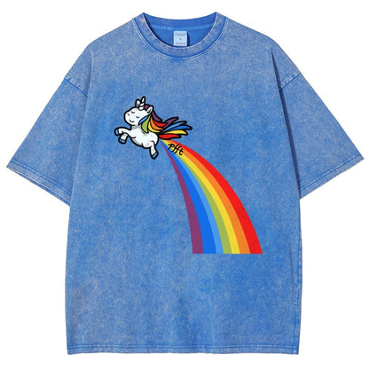 I Fart Rainbows Vintage Distressed T-shirt