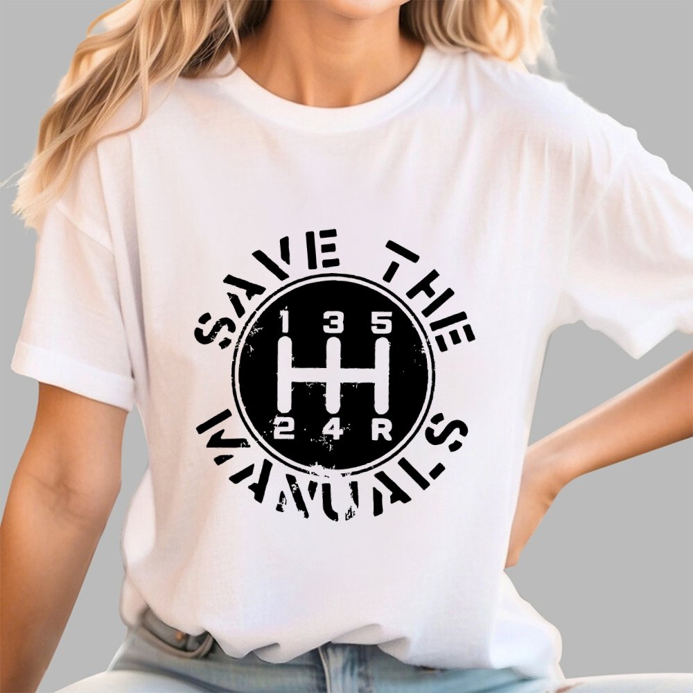 Save The Manuals Geek T-Shirt
