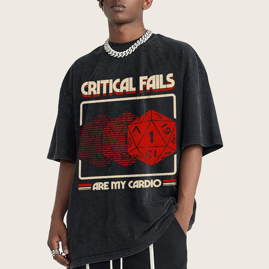 Critical Fails Are My Cardio Vintage Distressed T-shirt