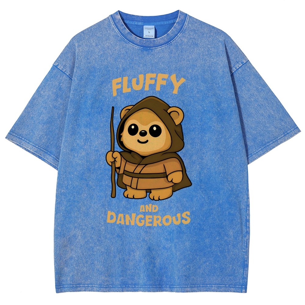 Fluffy and Dangerous Vintage Distressed T-shirt