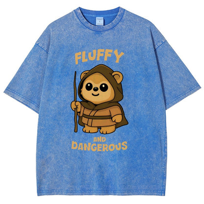 Fluffy and Dangerous Vintage Distressed T-shirt