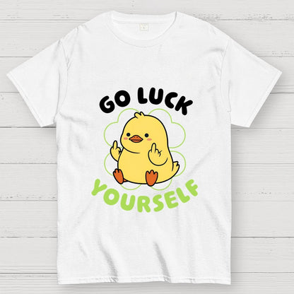 Go Luck Yourself Duck Geek T-Shirt