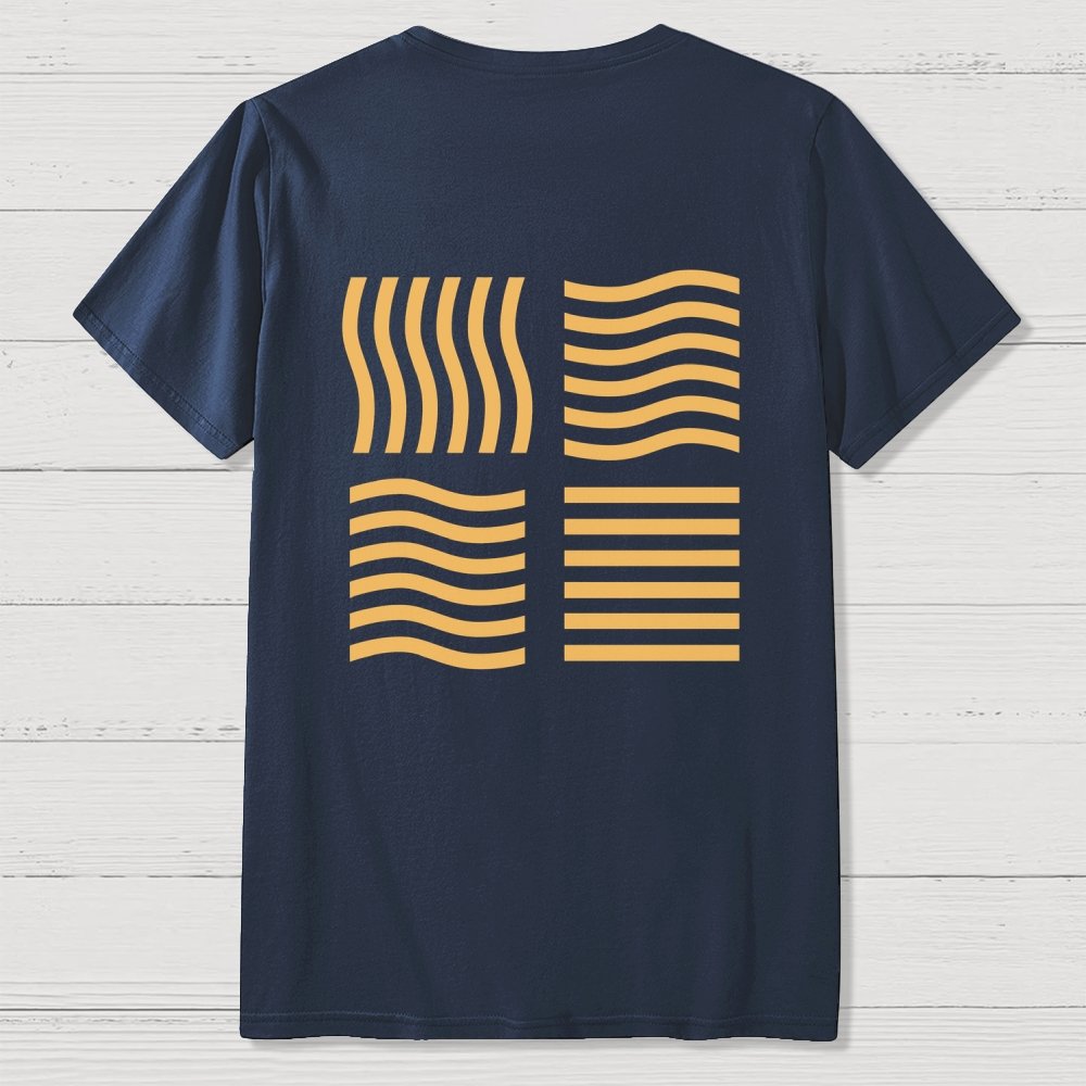 Elemental Stones  Back Printing Geek T-Shirt