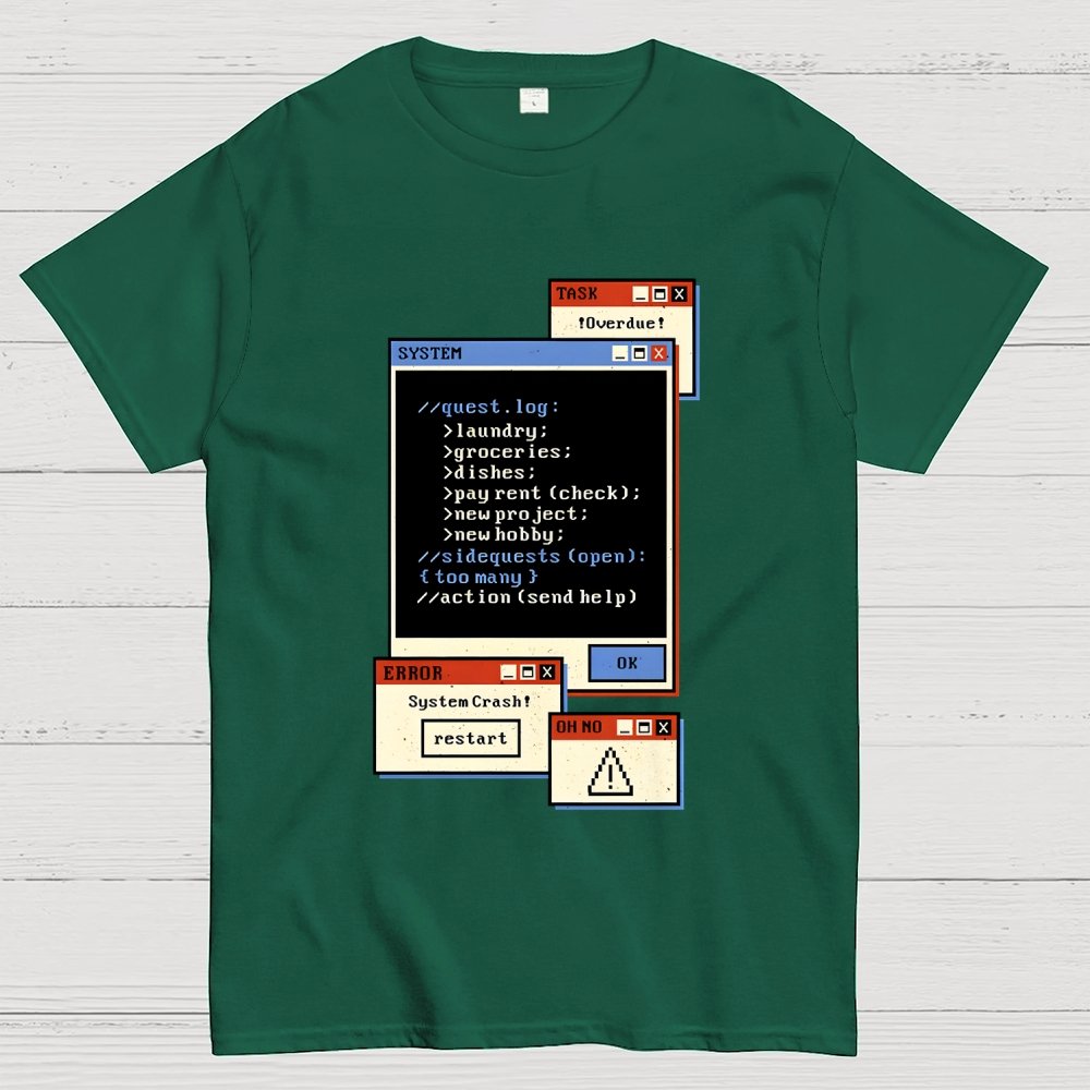 Quest Log Full Geek T-Shirt