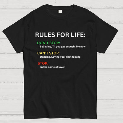 Rules For Life Unisex Geek T-Shirt