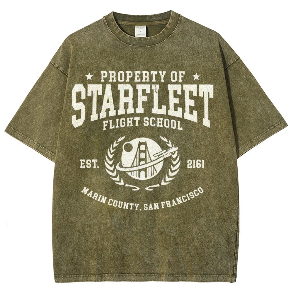 Academy Flight School Vintage Distressed T-shirt