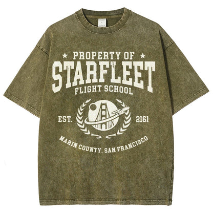 Academy Flight School Vintage Distressed T-shirt