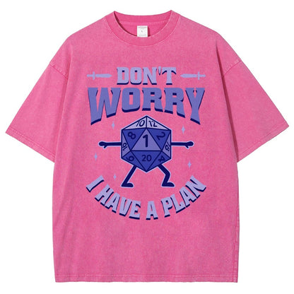 Don't Worry I Have A Plan Vintage Distressed T-shirt