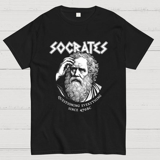 Socrates Questioning Everything Geek T-Shirt