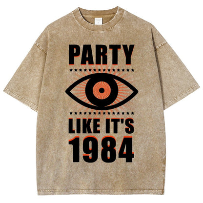 Big Brother is Watching You Party Vintage Distressed T-shirt