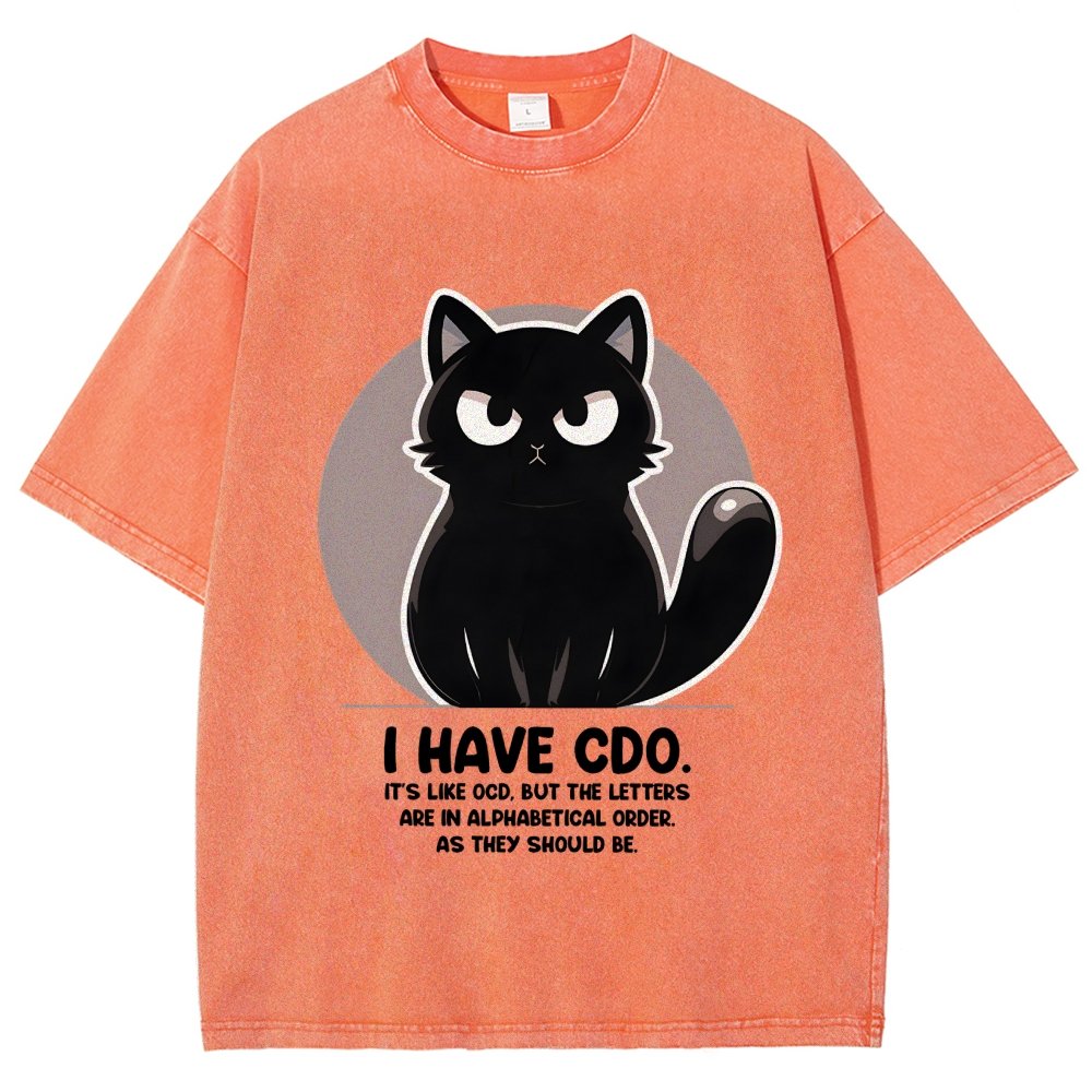 OCD vs CDO Vintage Distressed T-shirt