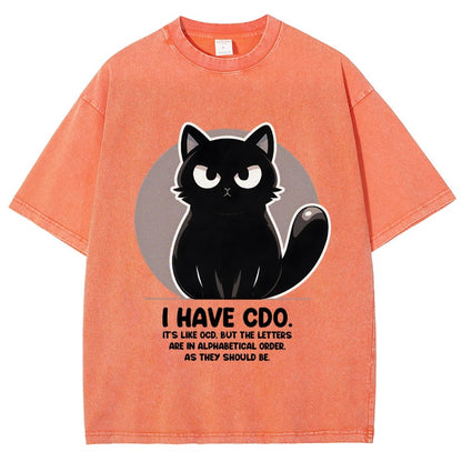 OCD vs CDO Vintage Distressed T-shirt