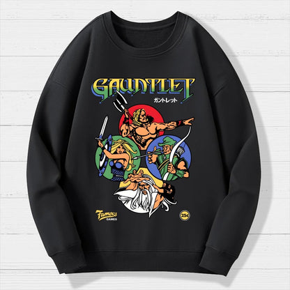 Gauntlet Retro Vintage Arcade Gaming Geek Cotton Sweatshirt