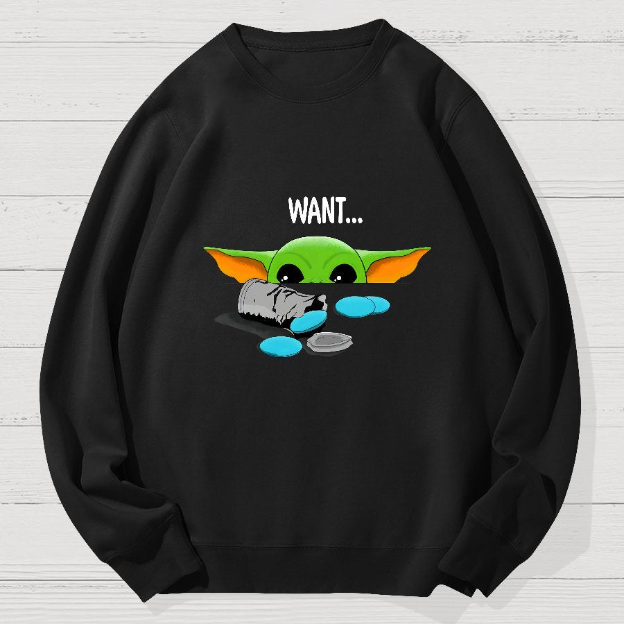 Children Want ! Funny Geek Cotton Sweatshirt