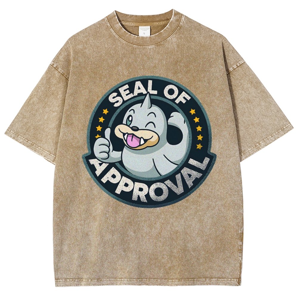 Seal of Approval Vintage Distressed T-shirt