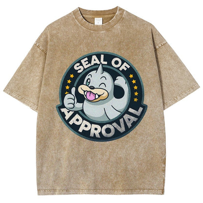 Seal of Approval Vintage Distressed T-shirt