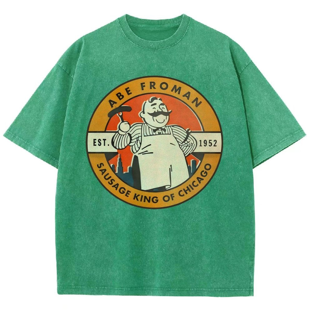 Al Froman - The Sausage Pro of Chicago-1952 Vintage Distressed T-shirt