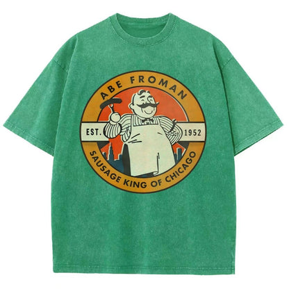 Al Froman - The Sausage Pro of Chicago-1952 Vintage Distressed T-shirt