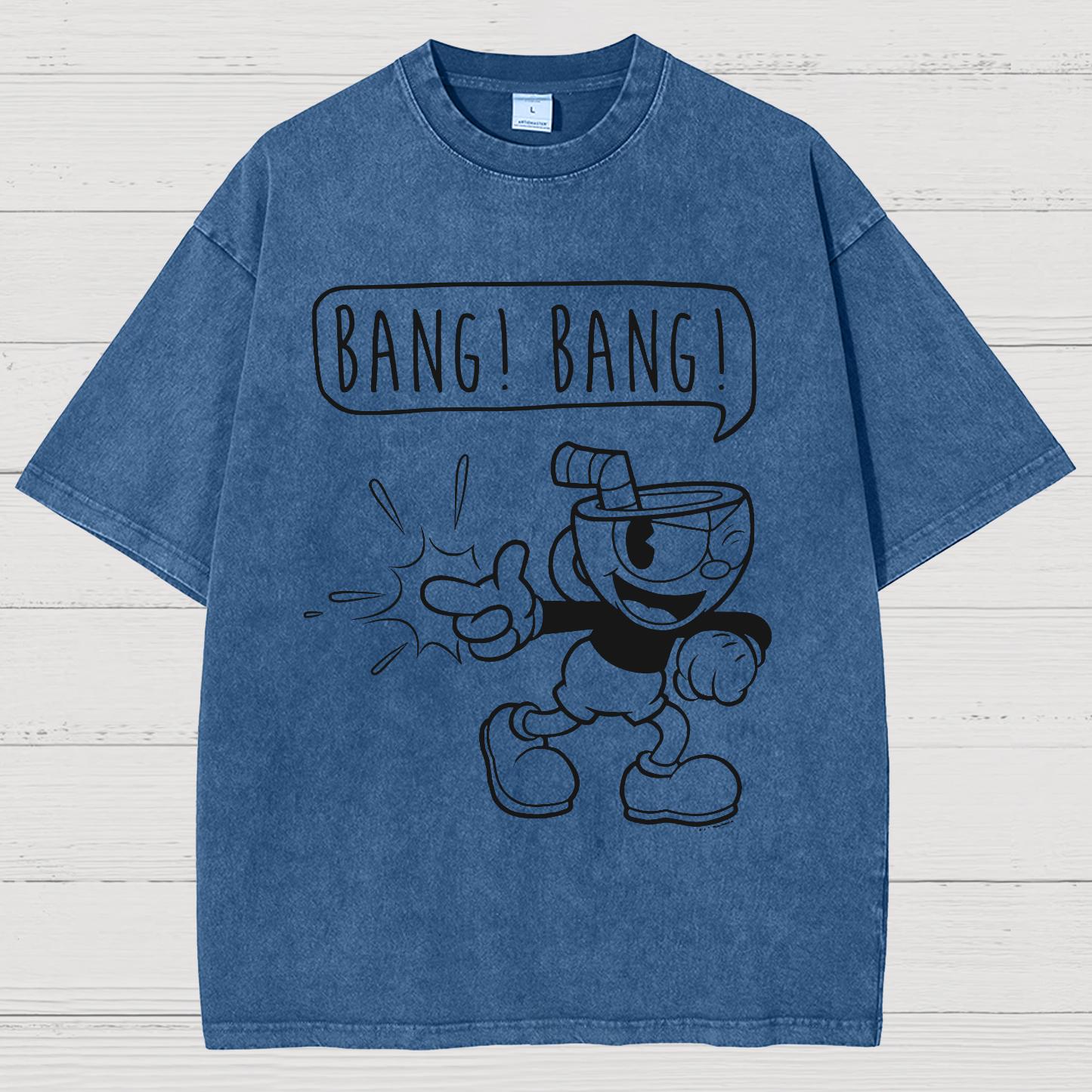 Bang! Bang! Vintage Distressed T-shirt