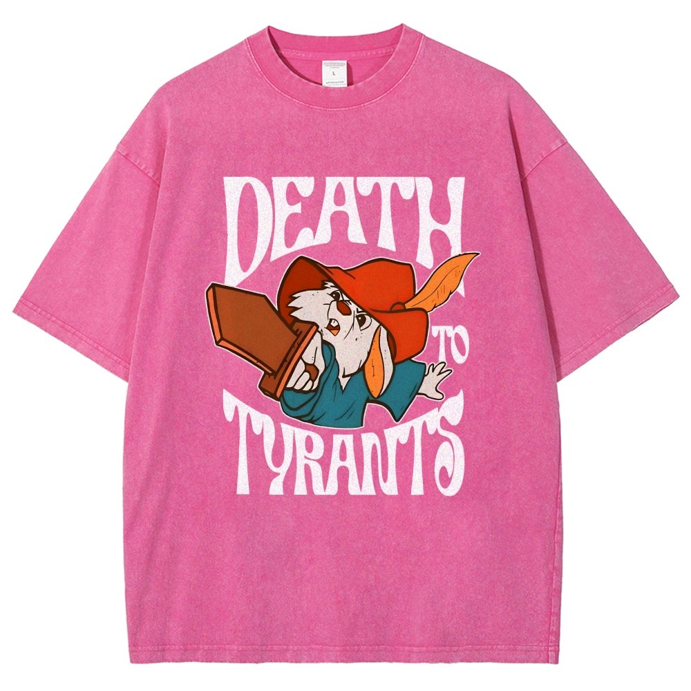 Skippy Rabbit Death To Tyrants Vintage Distressed T-shirt