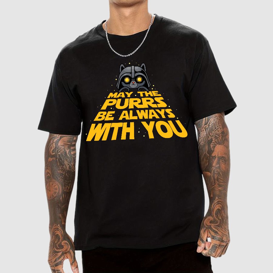 May The Purrs Be With You Geek T-Shirt