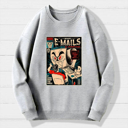 Scary E-mails Geek Cotton Sweatshirt