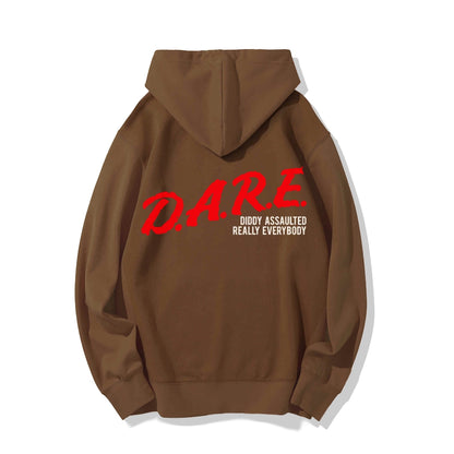 NO DIDDY Printed Back Unisex Cotton Hoodie