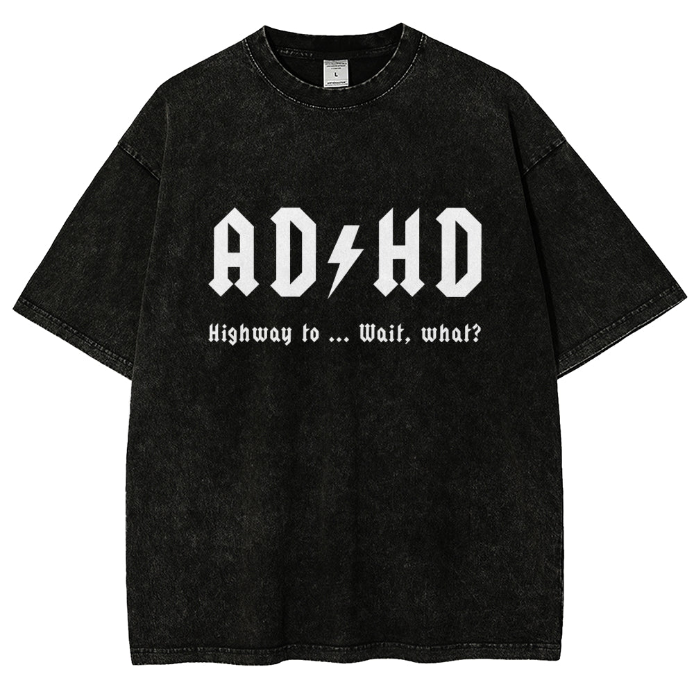 AD HD Vintage Distressed T-shirt