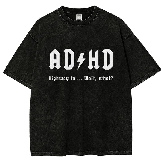 AD HD Vintage Distressed T-shirt