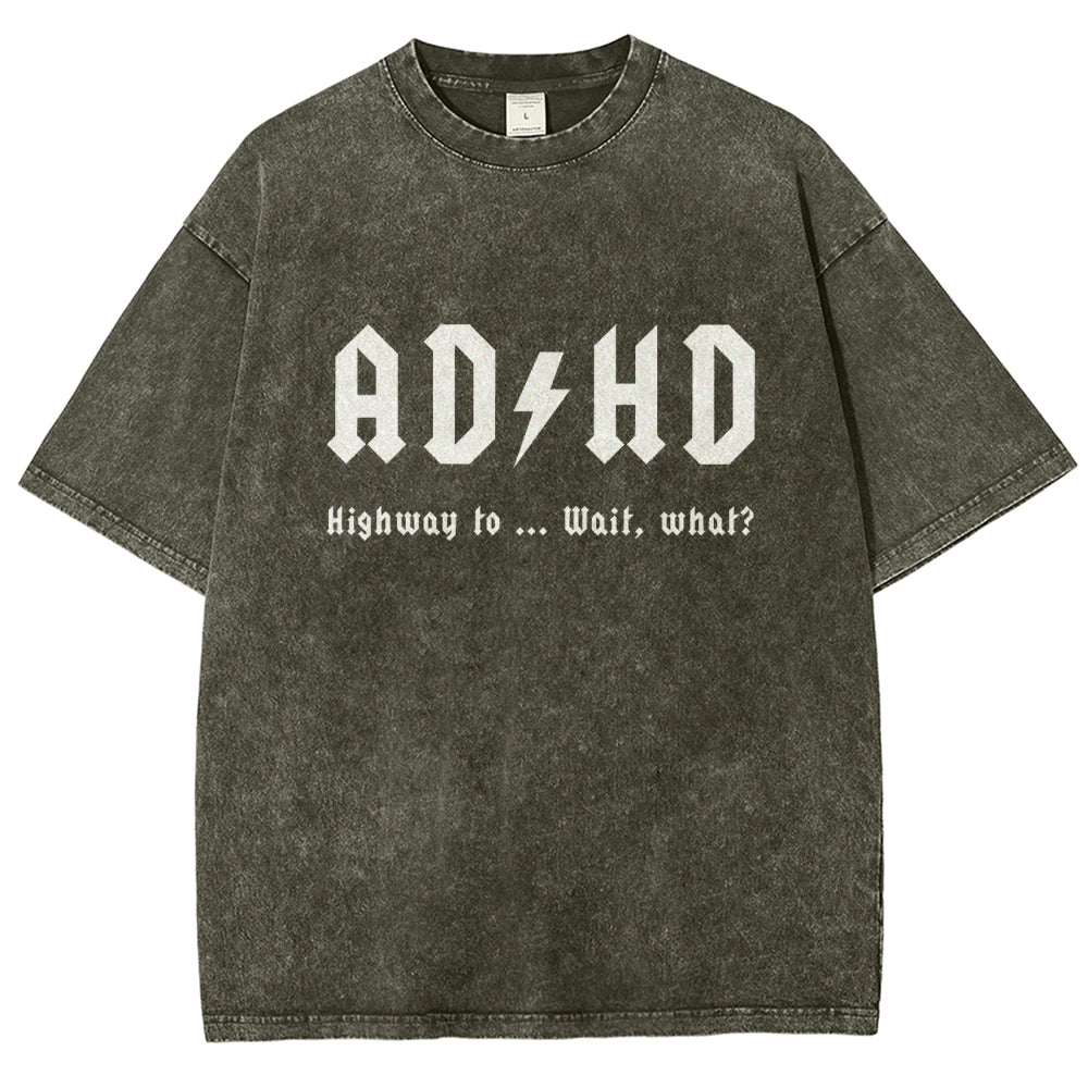 AD HD Vintage Distressed T-shirt