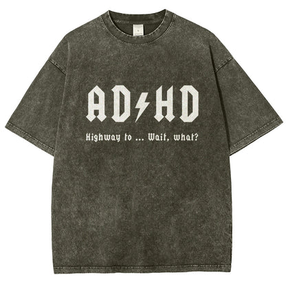 AD HD Vintage Distressed T-shirt