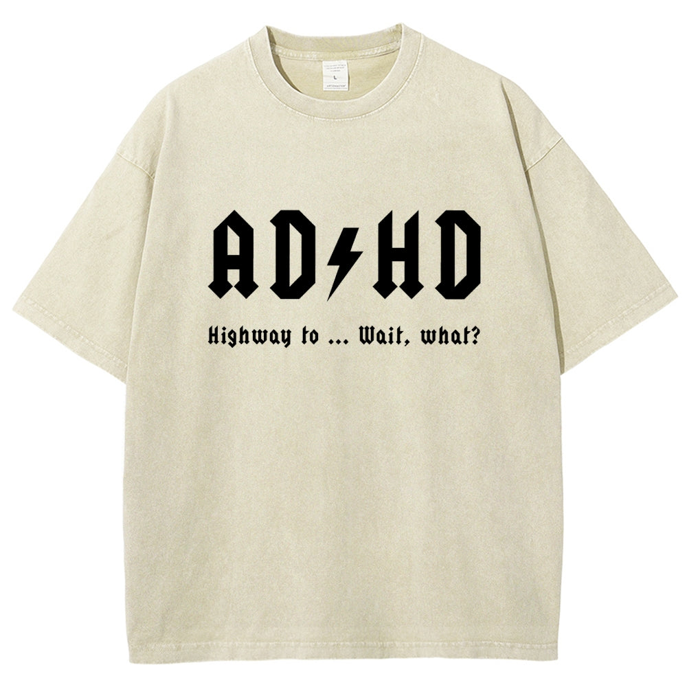 AD HD Vintage Distressed T-shirt